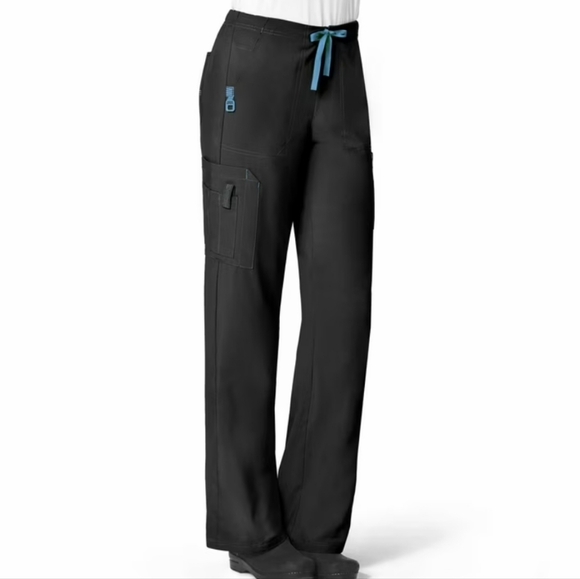 Carhartt Black Cargo Scrub Pants Lightweight  Size XS - Picture 1 of 13